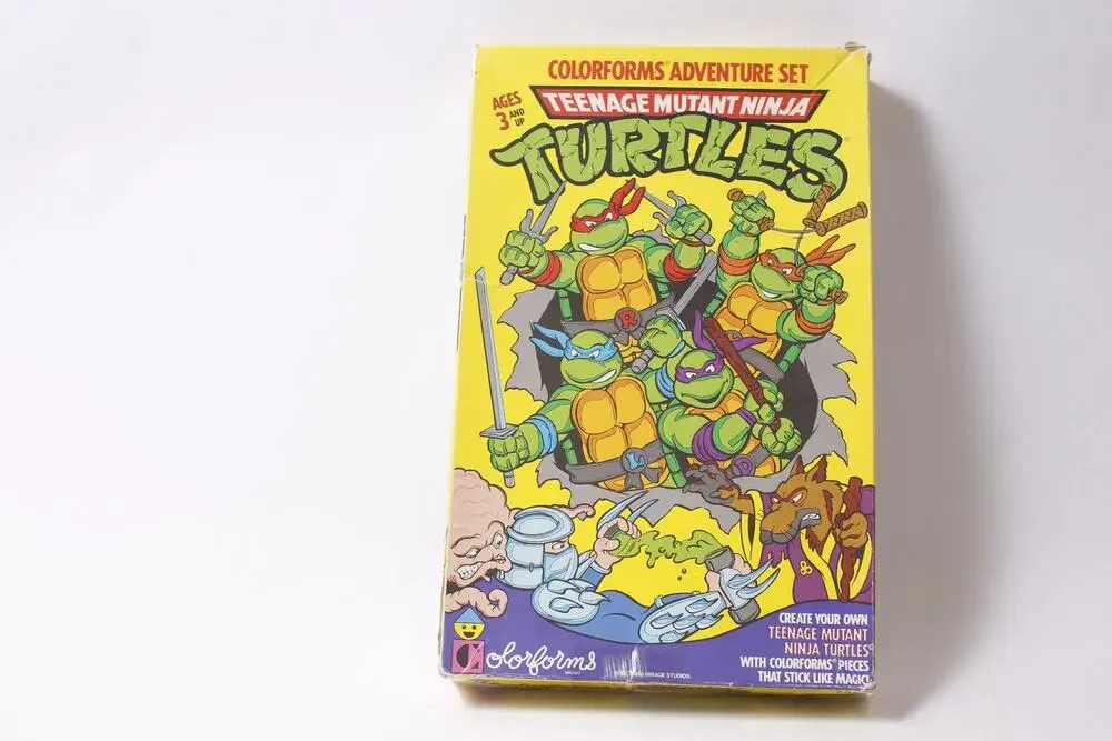 TMNT Teenage Mutant Ninja Turtles Adventure Set Colorforms 1989 ~ 260214-WH 982